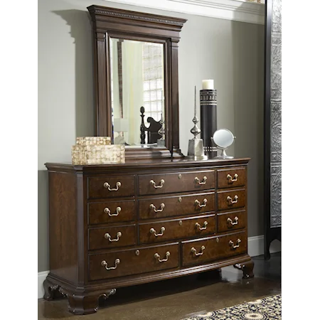 Newport Dresser & Quincy Vertical Mirror Combination